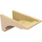 Ekena Millwork 8"W x 16"D x 8"H Wide Hughes Rough Cedar Woodgrain TimberThane Corbel, Primed Tan CORUR08X16X08HUGRCPR - alternate 2